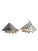 Sterling triangular wire earrings