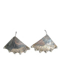 Sterling triangular wire earrings