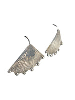 Sterling triangular wire earrings