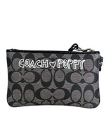 R (Rare) Poppy Pepper Coated Canvas Wristlet