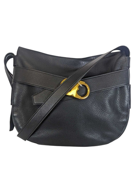 pebbled leather buckle crossbody retails $595