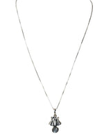 SS Christmas Bell Necklace w/ Stone