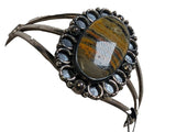 R sterling bumble bee jasper cuff