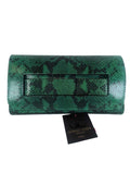 R Snake Leather Clutch