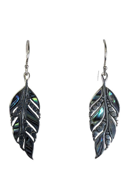 NWT SS Feather Dangle Earrings