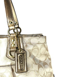 Signature Metallic Triple Entry Handbag