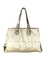 Signature Metallic Triple Entry Handbag