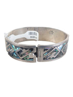 SS Signed Hinged Inlay Cuff