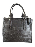 Crosby Croc Embossed Satchel Retails: $650