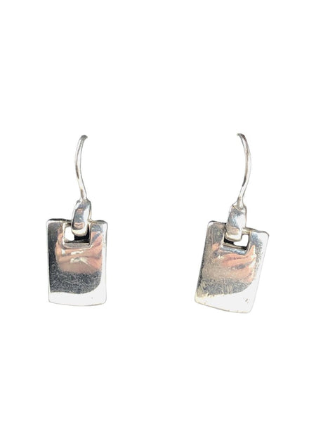 Sterling Mexican Hinged rectangular earrings