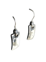 Sterling Mexican Hinged rectangular earrings