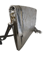 Distressed Metallic Crossbody