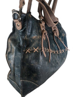 Distressed Leather Shoulder Bag Retails: $300