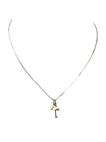 SS Cross Faux Pearl Necklace