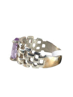 SS Latticed Marquis Stone Ring