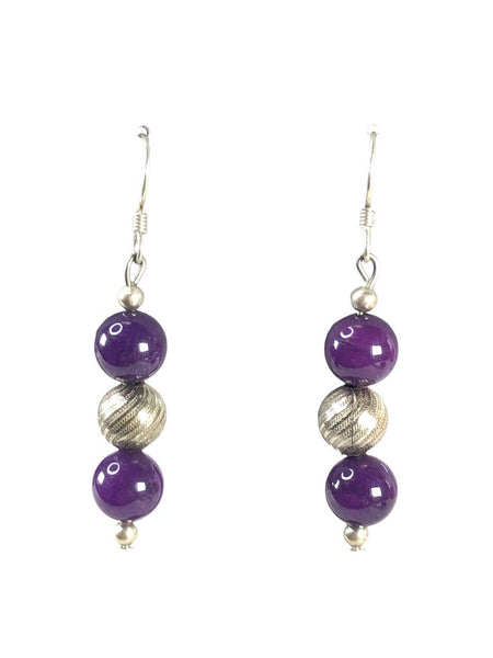 SS Stacked Bead Earrings