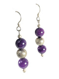 SS Stacked Bead Earrings