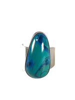 SS Teardrop Stone Ring