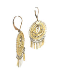 14K Round Filigree Dangle Earrings (7.15g.)