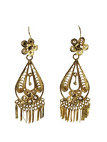 14K Floral Filigree Dangle Earrings (10.09g.)