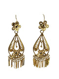 14K Floral Filigree Dangle Earrings (10.09g.)