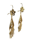 14K Floral Filigree Dangle Earrings (10.09g.)