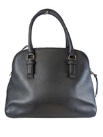 Pebbled Leather Domed satchel