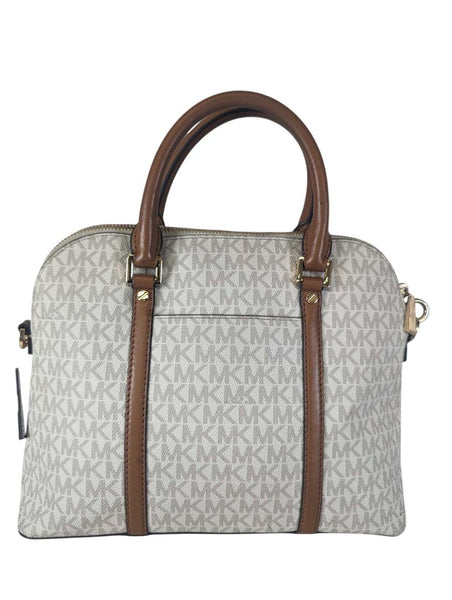 Coated Canvas Satchel w/Strap