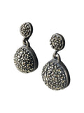 SS Marcasite 1/2 Ball Earrings