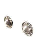 Sterling Button Earrings