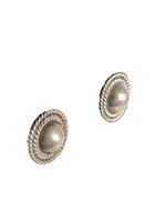 Sterling Button Earrings