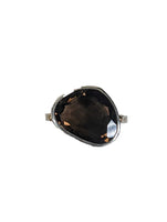 SS Smoky Quartz Ring