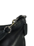 Leather zip top crossbody w/ front pocket