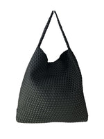 Woven neoprene shoulder bag