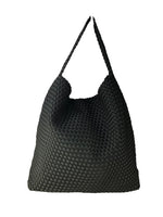 Woven neoprene shoulder bag