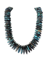 chunky rondel turquoise necklace