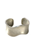 Nickle silver wide wavy cuff bracelet