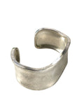 Nickle silver wide wavy cuff bracelet