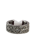 Sterling multi stone band/ring