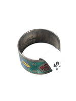 Sterling Siamese Enamel Ring/Band