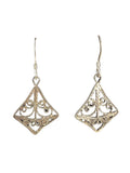 Sterling filigree earrings