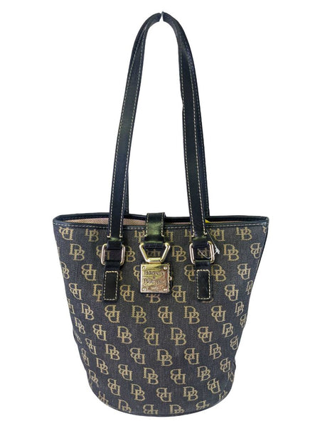 R Fabric Monogram Bucket Bag