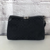 R Signature top lock wristlet