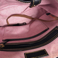 R Pebble leather zip top handbag