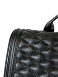 R Quilted leather backpack