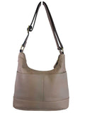 R Pebbled Leather Shoulder Bag