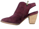 R Suede Block Heel