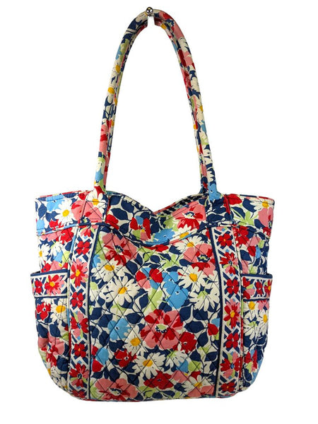 R Quilted Fabric Tote