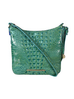 R Moc croc zip top handbag