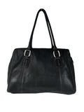 R Pebble leather zip top handbag